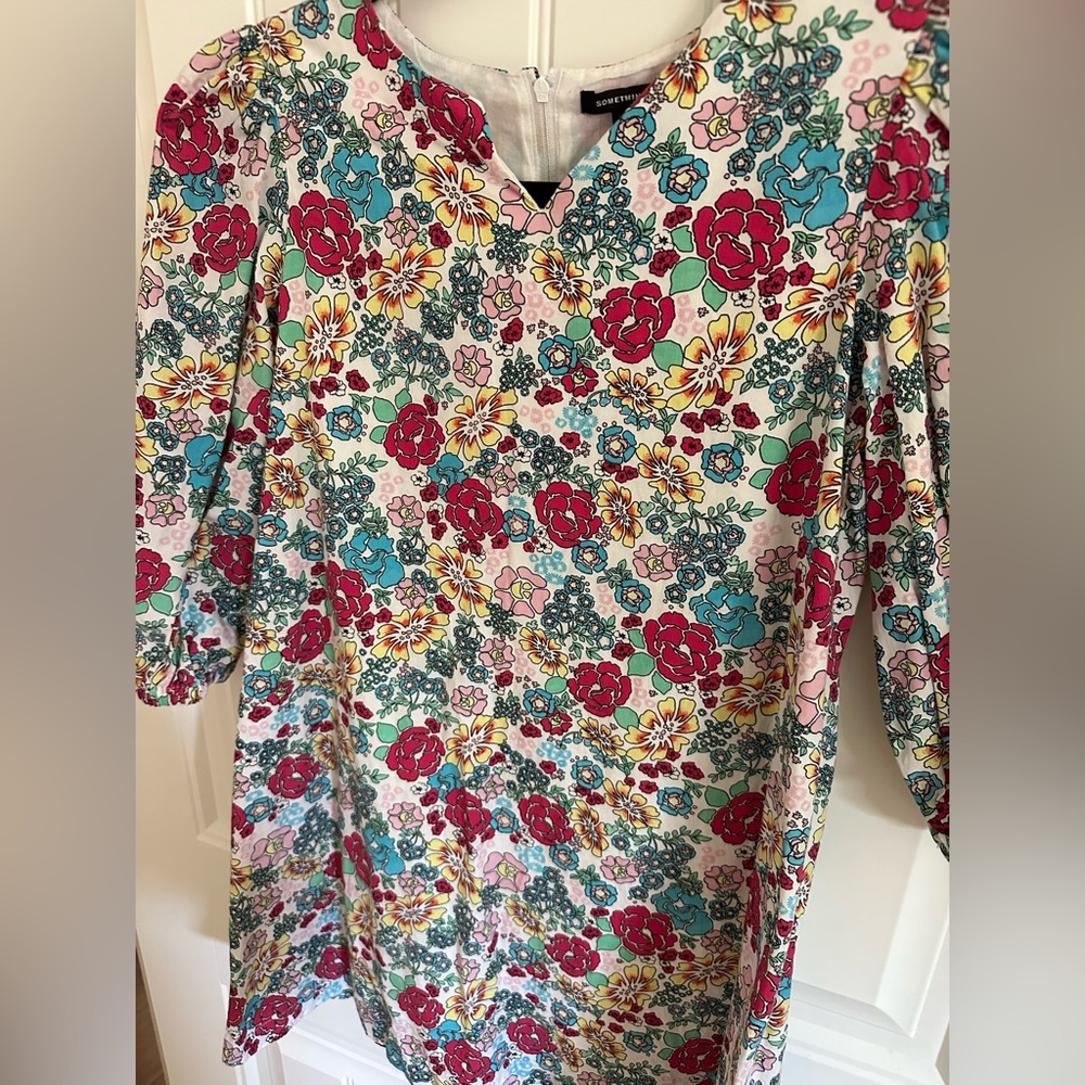 Something Navy Girls Long Sleeve Dress - Picture 6 of 6